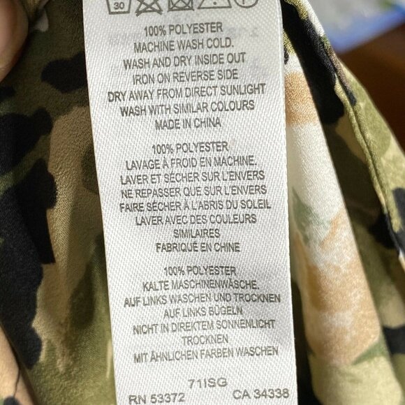 French Connection Women's Olive Night Adeline Dream Off The Shoulder‎ Dress SZ M - Picture 7 of 9